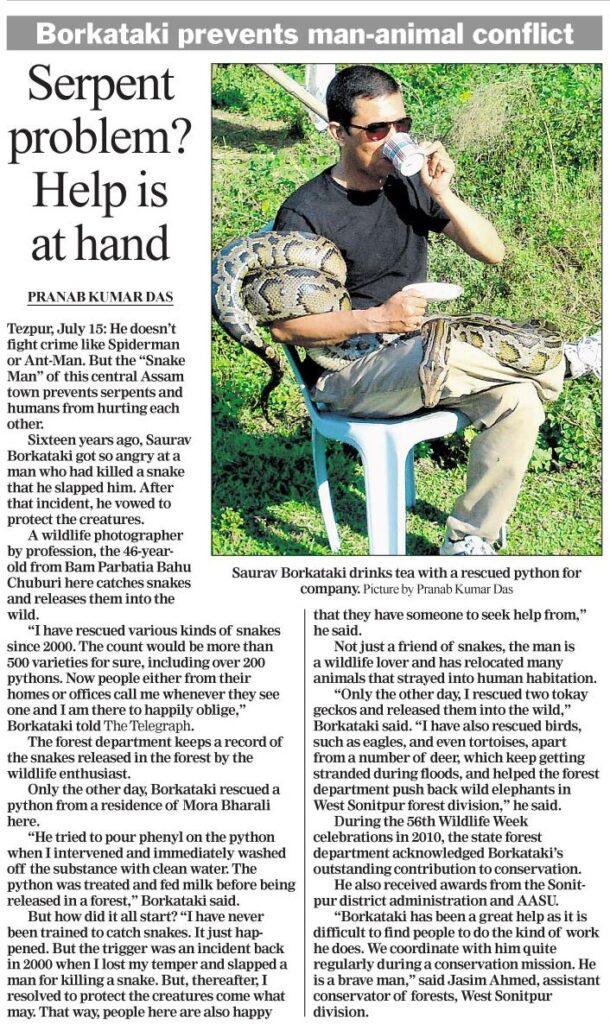 Published The Telegraph news paper