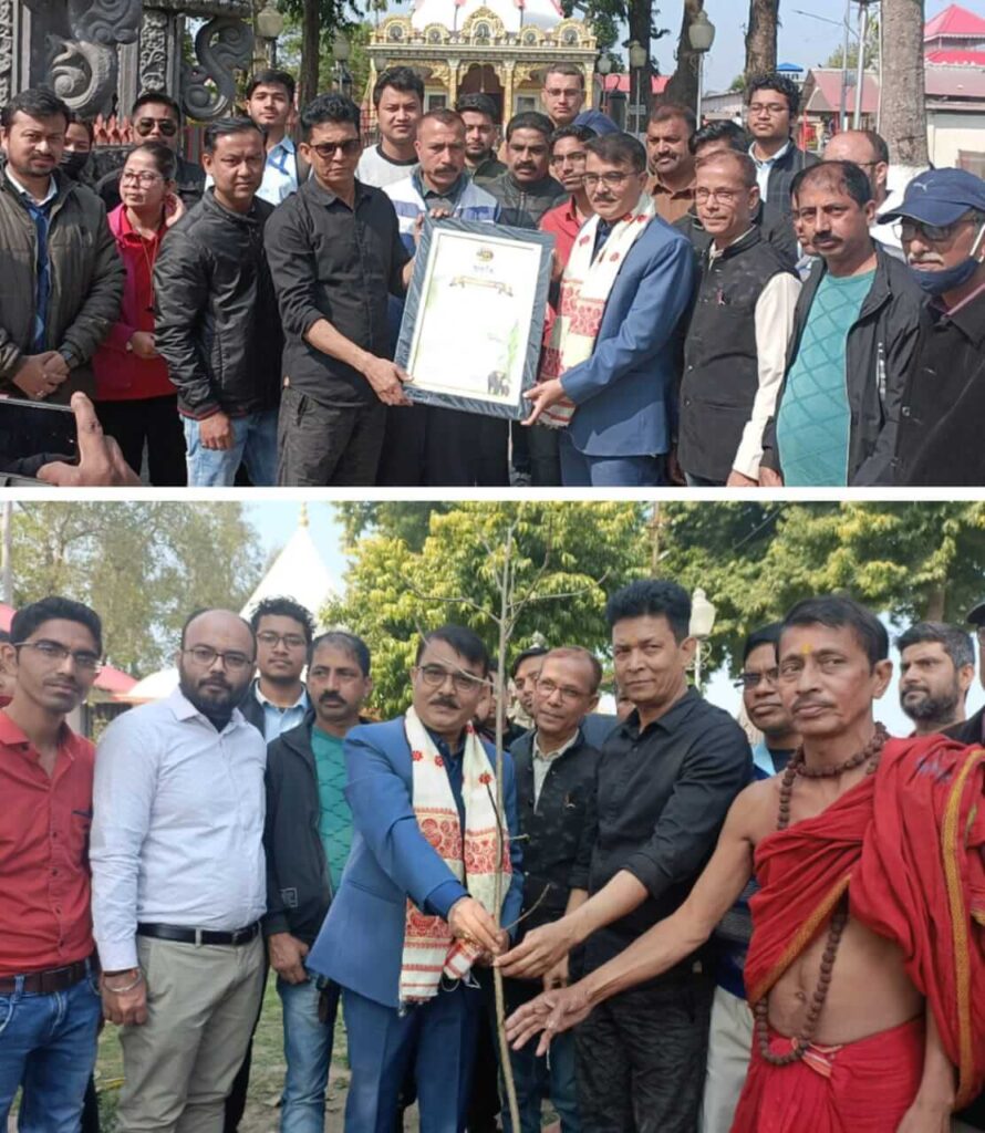 Nag Champa planted at Mahabhairab Temple Tezpur by Deputy Commissioner Sonitpur initiative by Prakriti